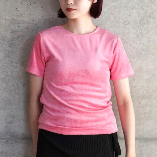 新品 BASERANGE ベースレンジ OMO TEE パイルTシャツ オモティー S ZUI PINK 定価15,950円 トップス g22970 |  | 02