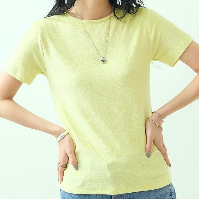 新品 BASERANGE ベースレンジ 24SS OMO TEE パイルTシャツ オモティー M LIME 定価17,600円 トップス g22971 |  | 02