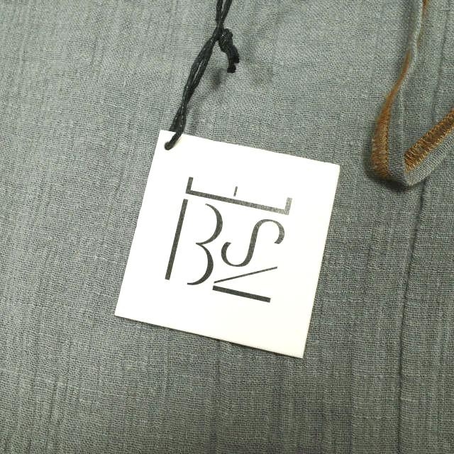 新品 BASERANGE ベースレンジ 25SS SHOK SLIP DRESS - Crinkle Linen コットンリネン キャミソールワンピース XS Bayon Grey 定価21,780円 |  | 03