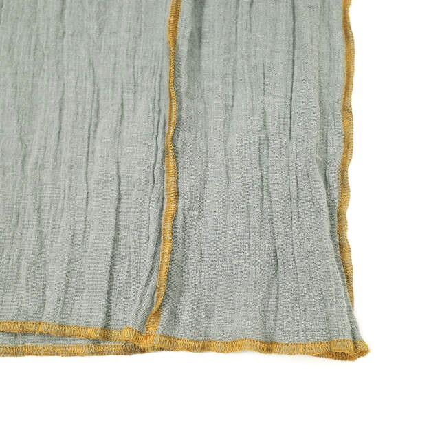 新品 BASERANGE ベースレンジ 25SS SHOK SLIP DRESS - Crinkle Linen コットンリネン キャミソールワンピース XS Bayon Grey 定価21,780円 |  | 07