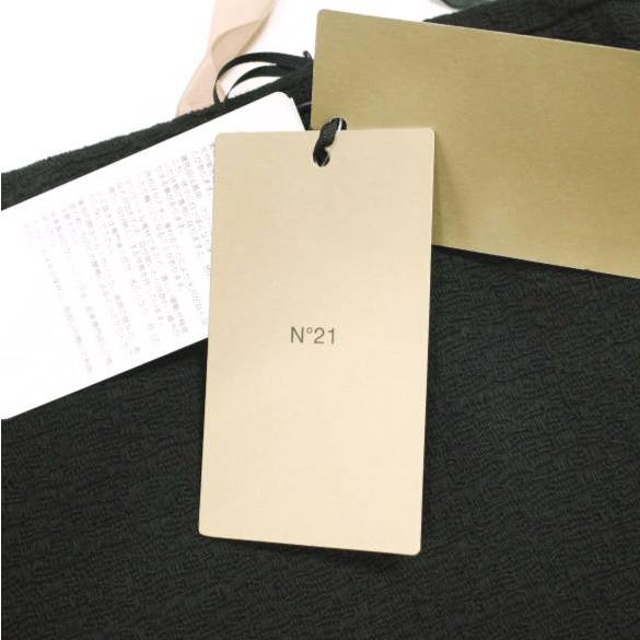 新品 N°21 ヌメロヴェントゥーノ 24SS 5A GONNA TESSUTO コットンツイード ペンシルスカート 24S-C021-0126 36 BLACK 定価75,900円 タイト |  | 03