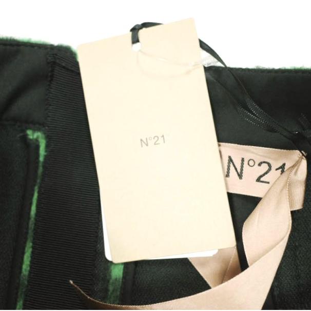 新品 N°21 ヌメロヴェントゥーノ 22AW ヴィシーチェックシャギースカート 22I-C151-3001 40 GREEN 定価75900円 タイト ペンシル 神崎恵着用 |  | 03