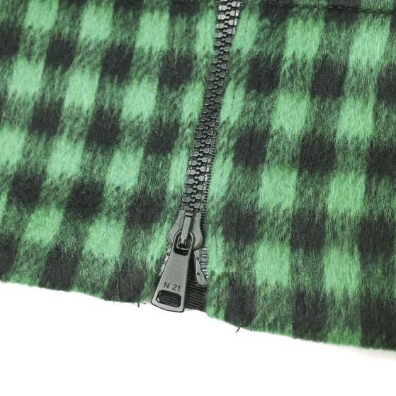 新品 N°21 ヌメロヴェントゥーノ 22AW ヴィシーチェックシャギースカート 22I-C151-3001 40 GREEN 定価75900円 タイト ペンシル 神崎恵着用 |  | 08