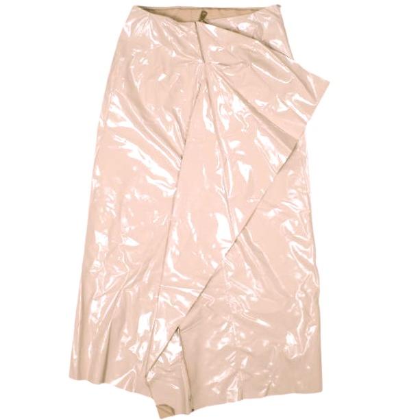 新品 N°21 ヌメロヴェントゥーノ 21SS イタリア製 エナメルペプラムスカート 5A GONNA TESSUTO 21SW-C031-5029 36 PINK 定価82500円 リボン |  | 01