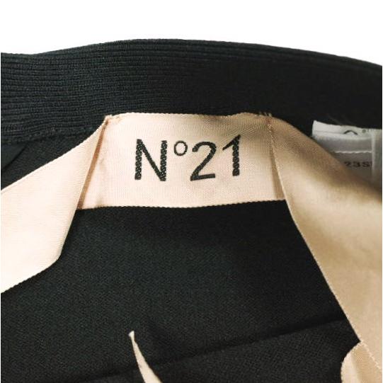 新品 N°21 ヌメロヴェントゥーノ 23SS イタリア製 ラウンドジップタイトスカート 23SW-C041-7534 40 BLACK 定価86,900円 膝丈 ペンシル |  | 04