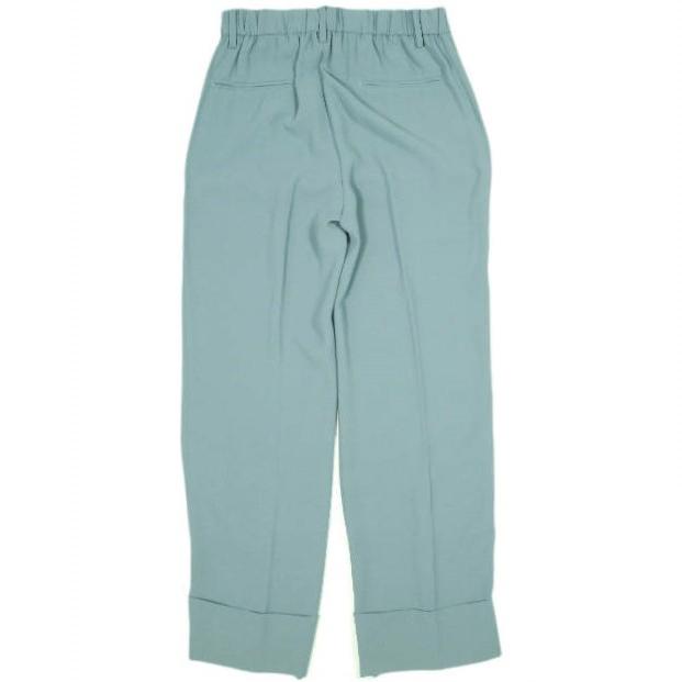 新品 N°21 ヌメロヴェントゥーノ 23AW ダブルヘム ノープリーツトラウザーズ 23AW-B011-5159 40 Green 定価72,600円 スラックス パンツ |  | 01