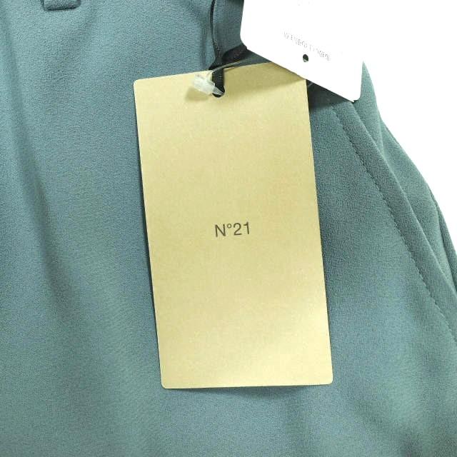 新品 N°21 ヌメロヴェントゥーノ 23AW ダブルヘム ノープリーツトラウザーズ 23AW-B011-5159 40 Green 定価72,600円 スラックス パンツ |  | 02