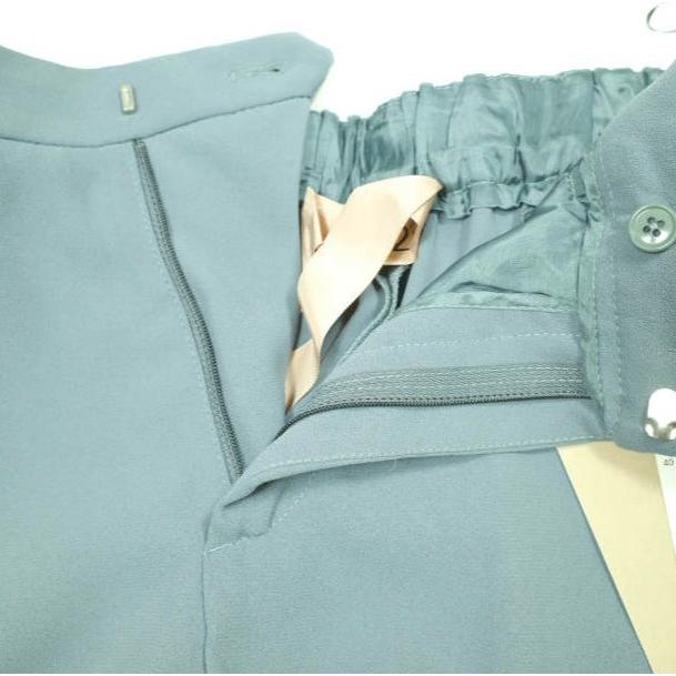 新品 N°21 ヌメロヴェントゥーノ 23AW ダブルヘム ノープリーツトラウザーズ 23AW-B011-5159 40 Green 定価72,600円 スラックス パンツ |  | 06