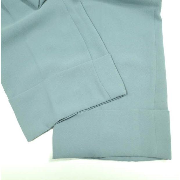 新品 N°21 ヌメロヴェントゥーノ 23AW ダブルヘム ノープリーツトラウザーズ 23AW-B011-5159 40 Green 定価72,600円 スラックス パンツ |  | 08