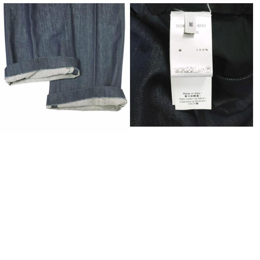 新品 N°21 ヌメロヴェントゥーノ 20SS ワンウォッシュ ワイドストレートデニムパンツ 20SW-B043-0151 38 Indigo 定価71,500円 ジーンズ |  | 09