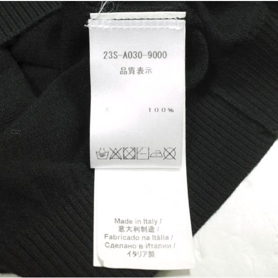 新品 N°21 ヌメロヴェントゥーノ 23SS A2 MAGLIA PULLOVER メリノウールVネッククロップドニット 23S-A030-9000 38 BLACK 定価64,900円 |  | 07