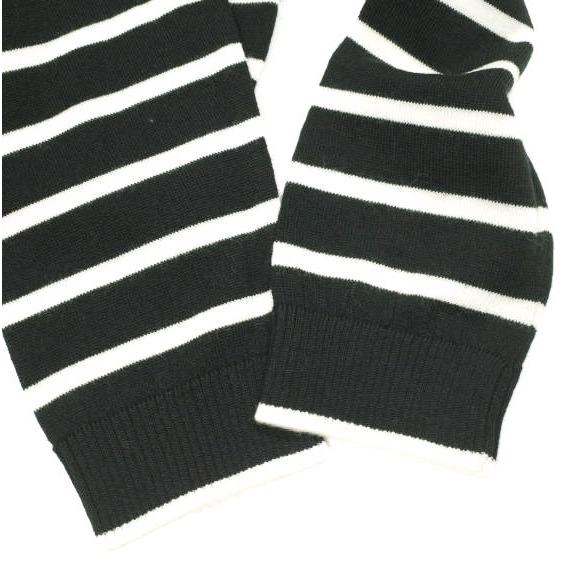 新品 N°21 ヌメロヴェントゥーノ 23SS メリノウールVネックボーダークロップドニット 23S-A027-9000 38 BLACK セーター 定価64,900円 |  | 06