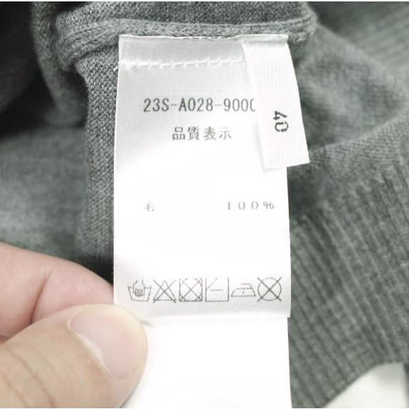 新品 N°21 ヌメロヴェントゥーノ 23SS ショルダーボタン ハイゲージウールクルーネックニット 23S-A028-9000 40 グレー 定価69,300円 |  | 07