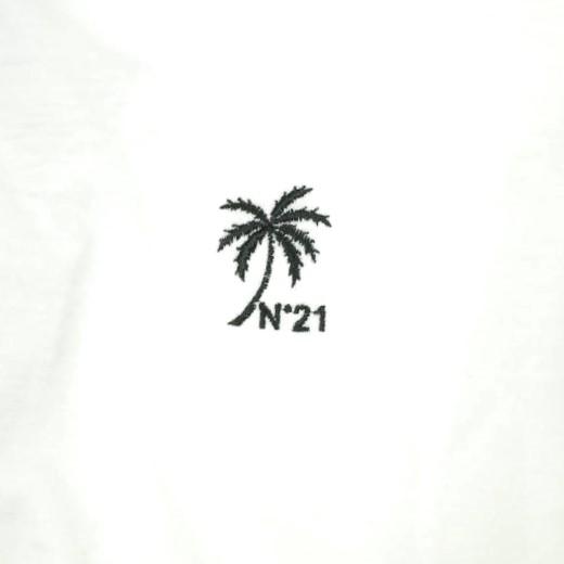 新品 N°21 ヌメロヴェントゥーノ 24SS 5D T-SHIRT JERSEY ヤシの木 ロゴ刺繍 ロングスリーブＴシャツ 24P-F071-6328 36 WHITE 定価31,900円 |  | 06