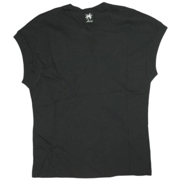 新品 N°21 ヌメロヴェントゥーノ 24SS リボンデザインハーフスリーブトップス 24S-F021-4157 38 BLACK Tシャツ カットソー 定価42,900円 |  | 01