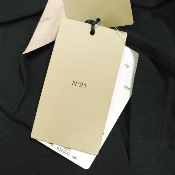 新品 N°21 ヌメロヴェントゥーノ 24SS リボンデザインハーフスリーブトップス 24S-F021-4157 38 BLACK Tシャツ カットソー 定価42,900円 |  | 03