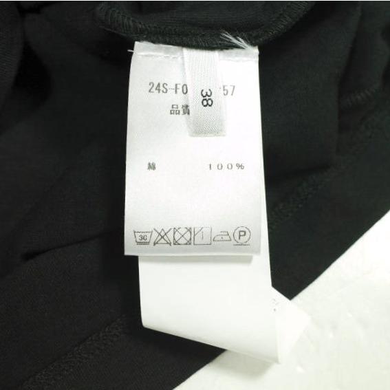 新品 N°21 ヌメロヴェントゥーノ 24SS リボンデザインハーフスリーブトップス 24S-F021-4157 38 BLACK Tシャツ カットソー 定価42,900円 |  | 08