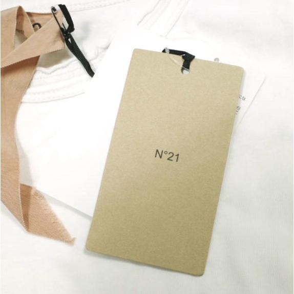 新品 N°21 ヌメロヴェントゥーノ 22SS ロゴプリント ノースリーブTシャツ 22SW-F101-4203 40 WHITE カットソー 定価25,300円 トップス |  | 02