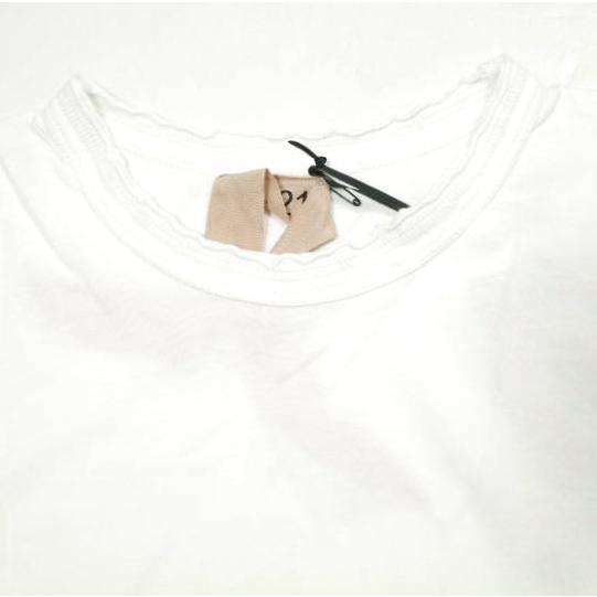 新品 N°21 ヌメロヴェントゥーノ 22SS ロゴプリント ノースリーブTシャツ 22SW-F101-4203 40 WHITE カットソー 定価25,300円 トップス |  | 04