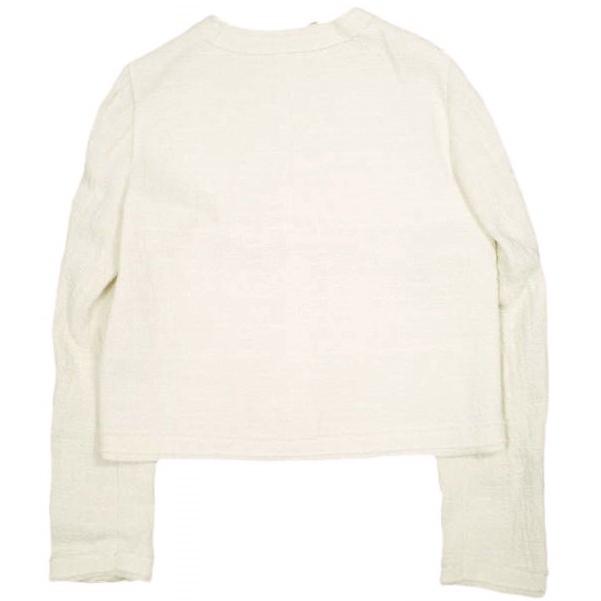 新品 N°21 ヌメロヴェントゥーノ 24SS コットンツイード ノーカラーホックジャケット 24S-L014-0126 40 OFF WHITE 定価141,900円 g23017 |  | 01