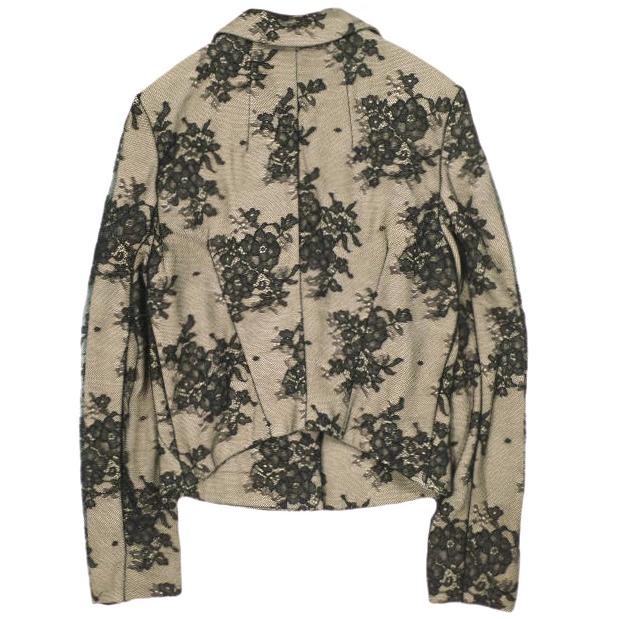 新品 N°21 ヌメロヴェントゥーノ 23SS フラワー刺繍レースジャケット 23SW-L043-4727 42 BLACK/BEIGE 定価162,800円 3B テーラード g23018 |  | 01