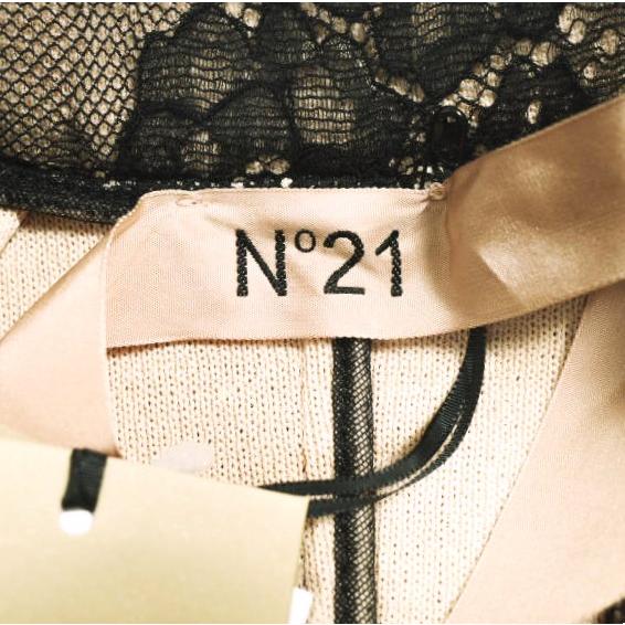 新品 N°21 ヌメロヴェントゥーノ 23SS フラワー刺繍レースジャケット 23SW-L043-4727 42 BLACK/BEIGE 定価162,800円 3B テーラード g23018 |  | 04