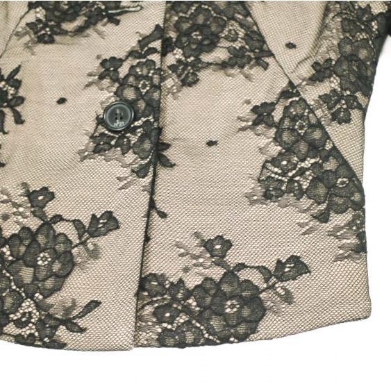 新品 N°21 ヌメロヴェントゥーノ 23SS フラワー刺繍レースジャケット 23SW-L043-4727 42 BLACK/BEIGE 定価162,800円 3B テーラード g23018 |  | 06