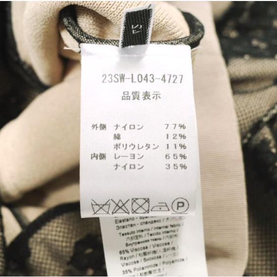 新品 N°21 ヌメロヴェントゥーノ 23SS フラワー刺繍レースジャケット 23SW-L043-4727 42 BLACK/BEIGE 定価162,800円 3B テーラード g23018 |  | 08