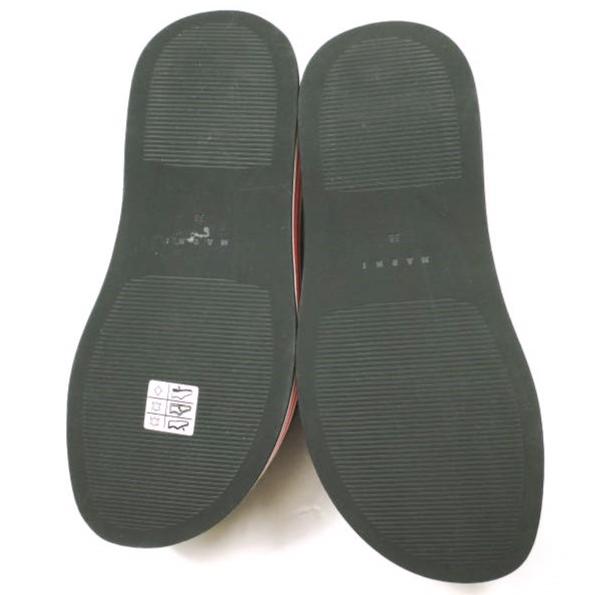 新品 MARNI マルニ 22SS フスベッドウエッジソールサンダル ZPMS007506 P3586 38(24-24.5cm) BLACK 定価119,900円 レザーストラップ 厚底 |  | 09