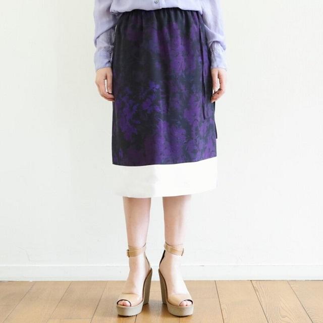 新品 DRIES VAN NOTEN ドリスヴァンノッテン 23SS SCOTTA 6118 W.W.SKIRT フラワープリント レーヨンスカート 34 PURPLE 定価86,900円 |  | 02