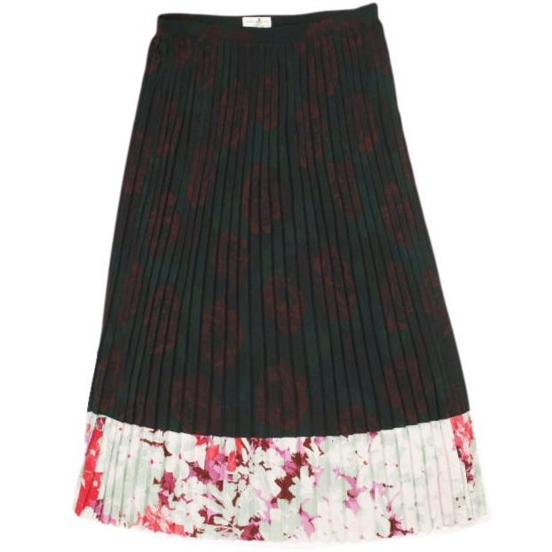 新品 DRIES VAN NOTEN ドリスヴァンノッテン 23SS SAREAN BIS 6015 W.W.SKIRT DESA フラワープリント プリーツスカート 34 定価124,300円 | 