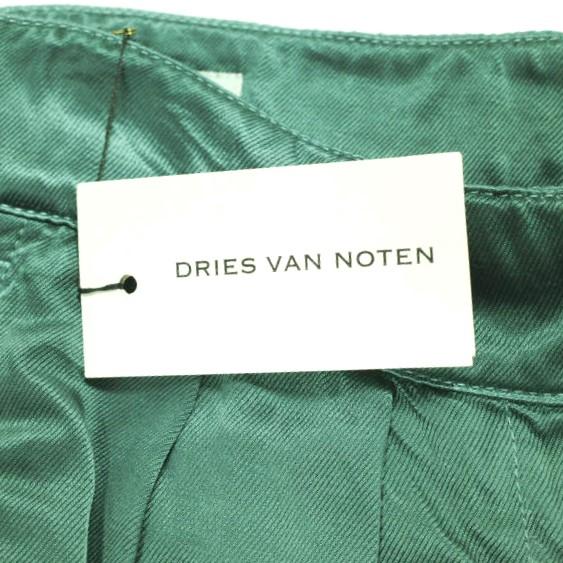 新品 DRIES VAN NOTEN ドリスヴァンノッテン 22AW PAMPLONA 5286 W.W. PANTS 2タックバギーパンツ 34 EMERALD GREEN 定価77,000円 ワイド |  | 03