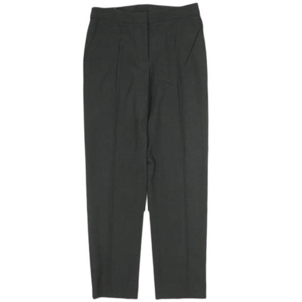 新品 DRIES VAN NOTEN ドリスヴァンノッテン 23SS POUMAS 6060 W.W.PANTS PO/W ノープリーツトラウザーズ 34 BLACK パンツ 定価88,000円 | 