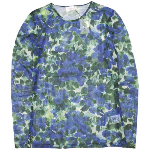 新品 DRIES VAN NOTEN ドリスヴァンノッテン 23SS HESTE PR フローラル柄 シアーメッシュカットソー 011153-6182 M Tシャツ 定価49,500円 | 