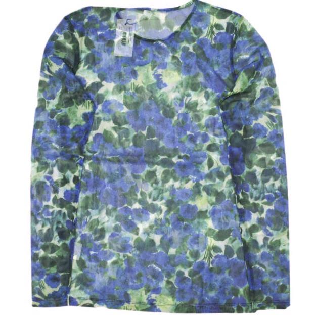 新品 DRIES VAN NOTEN ドリスヴァンノッテン 23SS HESTE PR フローラル柄 シアーメッシュカットソー 011153-6182 M Tシャツ 定価49,500円 |  | 01