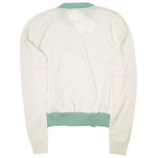 新品 Maison Margiela 1 メゾンマルジェラ 21SS カラートリム ハイゲージウールクルーネックニット S51HA1114 S OFF WHITE 定価83,600円 |  | 01