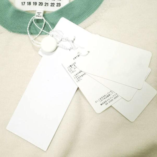新品 Maison Margiela 1 メゾンマルジェラ 21SS カラートリム ハイゲージウールクルーネックニット S51HA1114 S OFF WHITE 定価83,600円 |  | 02