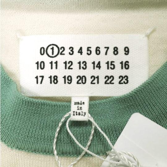 新品 Maison Margiela 1 メゾンマルジェラ 21SS カラートリム ハイゲージウールクルーネックニット S51HA1114 S OFF WHITE 定価83,600円 |  | 03