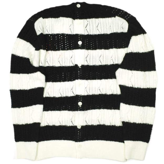 新品 tao COMME des GARCONS タオ コムデギャルソン 23SS SHUN SUDO フラワー刺繍ボーダークルーネックニット TK-N022 S 定価64,900円 |  | 01