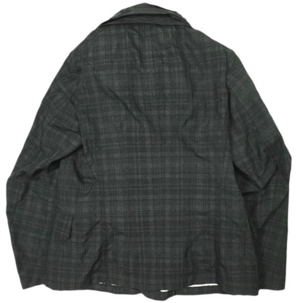 新品 tao COMME des GARCONS タオ コムデギャルソン 23SS チェック×ナイロンタフタスカーフ付きジャケット TK-J014 S グレー 定価165,000円 |  | 01