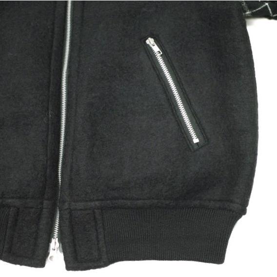 新品 tao COMME des GARCONS タオ コムデギャルソン 23AW 異素材ドッキング ニットスリーブブルゾン TL-J005 S BLACK 定価121,000円 新品 tao COMME des GARCONS タオ コムデギャルソン 23AW 異素材