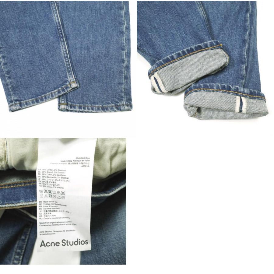 新品 Acne Studios アクネストゥディオズ イタリア製 Melk Mid Blue スリムテーパードデニムパンツ 26 定価44,000円 ジーンズ g23050 |  | 09