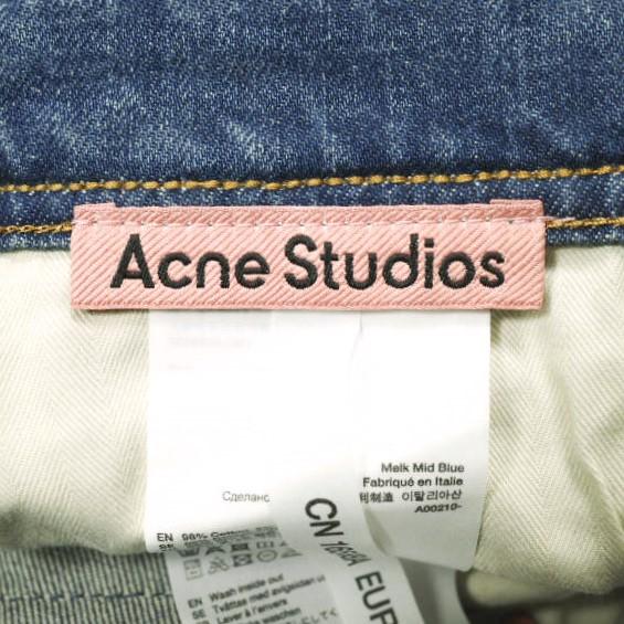 新品 Acne Studios アクネストゥディオズ イタリア製 Melk Mid Blue スリムテーパードデニムパンツ 26 定価44,000円 ジーンズ g23052 |  | 04