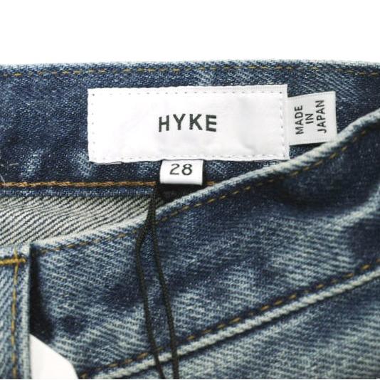 新品 HYKE ハイク 日本製 TAPERED UWB 13oz カットオフテーパードデニムパンツ 13168 28 USED WASH BLUE 定価31,900円 ジーンズ g23054 |  | 04