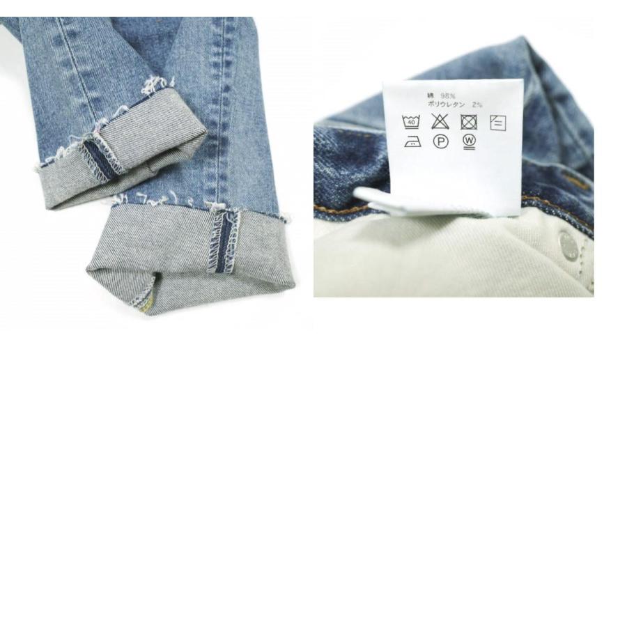 新品 HYKE ハイク 日本製 TAPERED UWB 13oz カットオフテーパードデニムパンツ 13168 28 USED WASH BLUE 定価31,900円 ジーンズ g23054 |  | 09