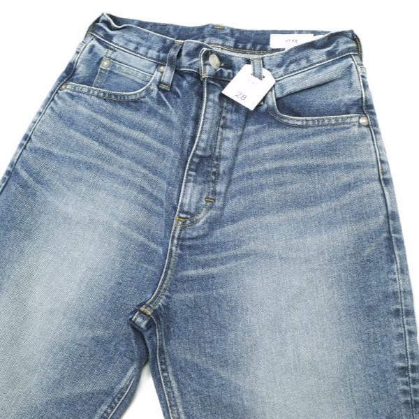新品 HYKE ハイク 日本製 TAPERED UWB 13oz カットオフテーパードデニムパンツ 13168 28 USED WASH BLUE 定価31,900円 ジーンズ g23056 |  | 05