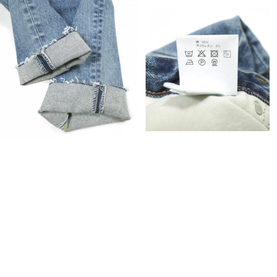 新品 HYKE ハイク 日本製 TAPERED UWB 13oz カットオフテーパードデニムパンツ 13168 28 USED WASH BLUE 定価31,900円 ジーンズ g23056 |  | 09