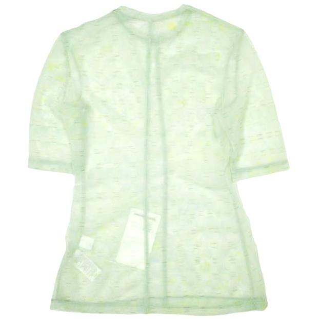 新品 Mame Kurogouchi マメクロゴウチ Marble Printed Plaid Sheer Crew Neck Top シアーカットソー MM23SS-JS021 2 MINT 定価29,700円 |  | 01