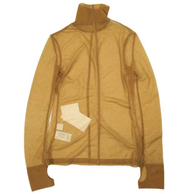 新品 Mame Kurogouchi マメクロゴウチ Marble Printed Plaid Sheer High Neck Top シアーカットソー MM23SS-JS020 1 BROWN 定価35,200円 |  | 01