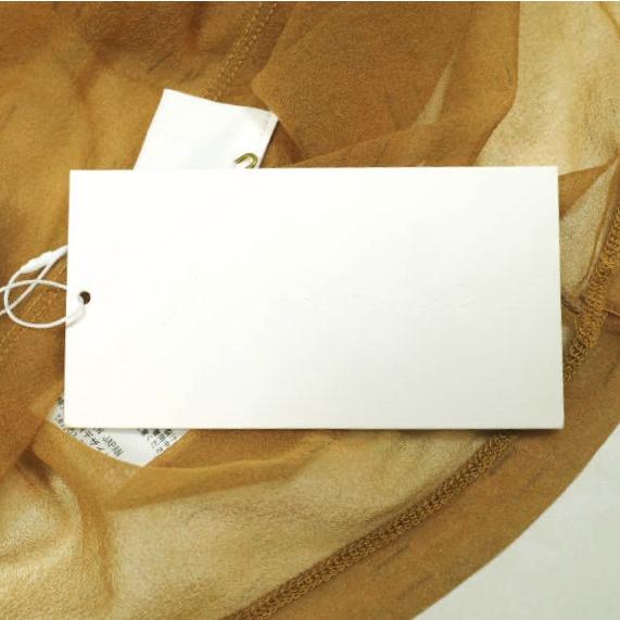 新品 Mame Kurogouchi マメクロゴウチ Marble Printed Plaid Sheer High Neck Top シアーカットソー MM23SS-JS020 1 BROWN 定価35,200円 |  | 07